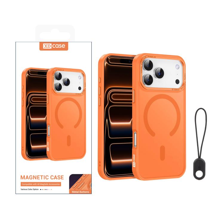 XDcase Metal Lens Frame Skin Feel Magnetic Phone Case, For iPhone 17 Pro Max, For iPhone 17 Pro, For iPhone 17