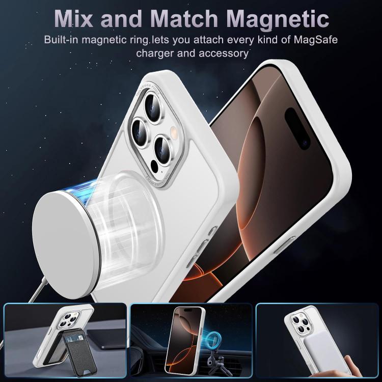 XDcase Metal Lens Frame Skin Feel Magnetic Phone Case, For iPhone 16 Pro Max, For iPhone 16 Pro, For iPhone 15 Pro Max, For iPhone 15 Pro
