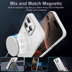 XDcase Metal Lens Frame Skin Feel Magnetic Phone Case, For iPhone 16 Pro Max, For iPhone 16 Pro, For iPhone 15 Pro Max, For iPhone 15 Pro