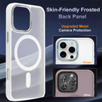 XDcase Metal Lens Frame Skin Feel Magnetic Phone Case, For iPhone 16 Pro Max, For iPhone 16 Pro, For iPhone 15 Pro Max, For iPhone 15 Pro