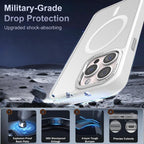 XDcase Metal Lens Frame Skin Feel Magnetic Phone Case, For iPhone 16 Pro Max, For iPhone 16 Pro, For iPhone 15 Pro Max, For iPhone 15 Pro