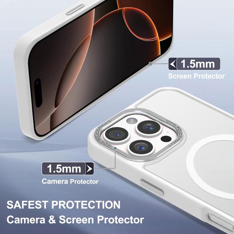 XDcase Metal Lens Frame Skin Feel Magnetic Phone Case, For iPhone 16 Pro Max, For iPhone 16 Pro, For iPhone 15 Pro Max, For iPhone 15 Pro