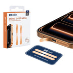 XDcase 2pcs Metal Dust Mesh Earpiece Dustproof Sticker, For iPhone 17 Pro Max