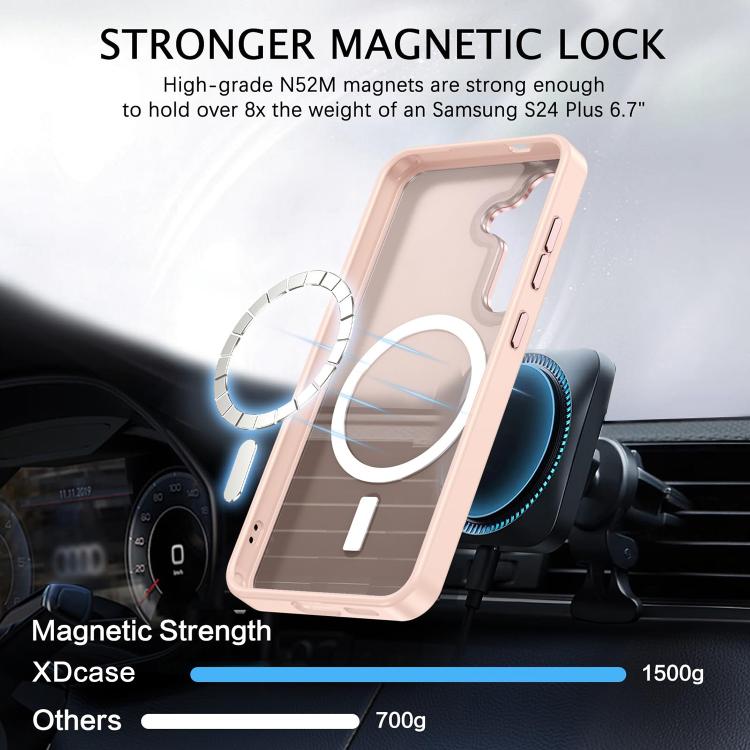 XDcase Metal Lens Frame Skin Feel Magnetic Phone Case, For Samsung Galaxy S25 5G, For Samsung Galaxy S25+ 5G, For Samsung Galaxy S25 Ultra 5G, For Samsung Galaxy S24 Ultra 5G, For Samsung Galaxy S24+ 5G, For Samsung Galaxy S24 5G