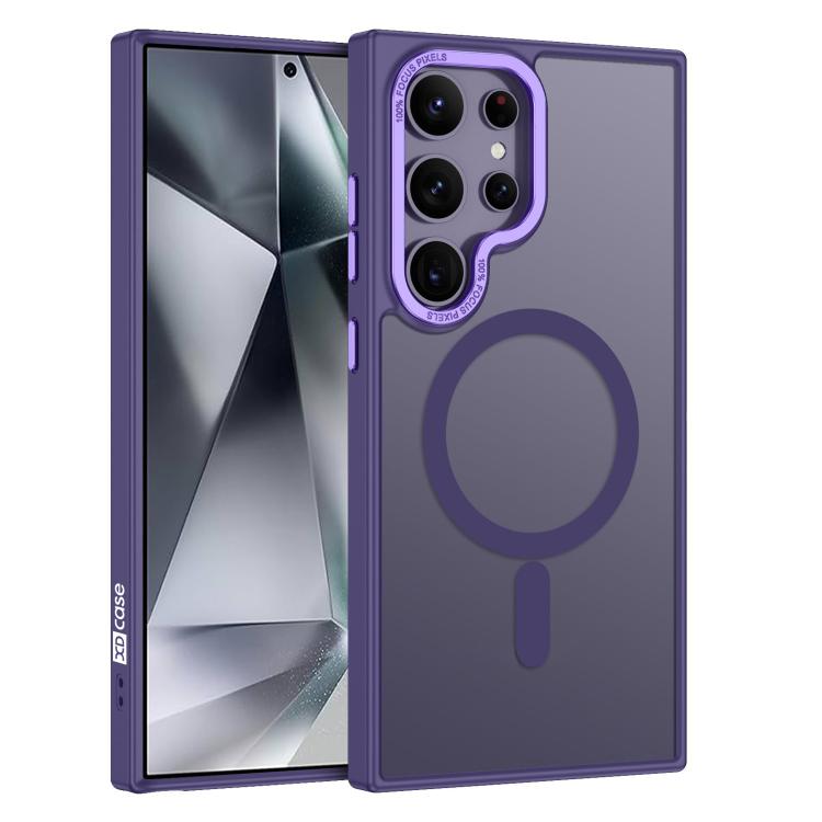 XDcase Metal Lens Frame Skin Feel Magnetic Phone Case, For Samsung Galaxy S25 5G, For Samsung Galaxy S25+ 5G, For Samsung Galaxy S25 Ultra 5G, For Samsung Galaxy S24 Ultra 5G, For Samsung Galaxy S24+ 5G, For Samsung Galaxy S24 5G