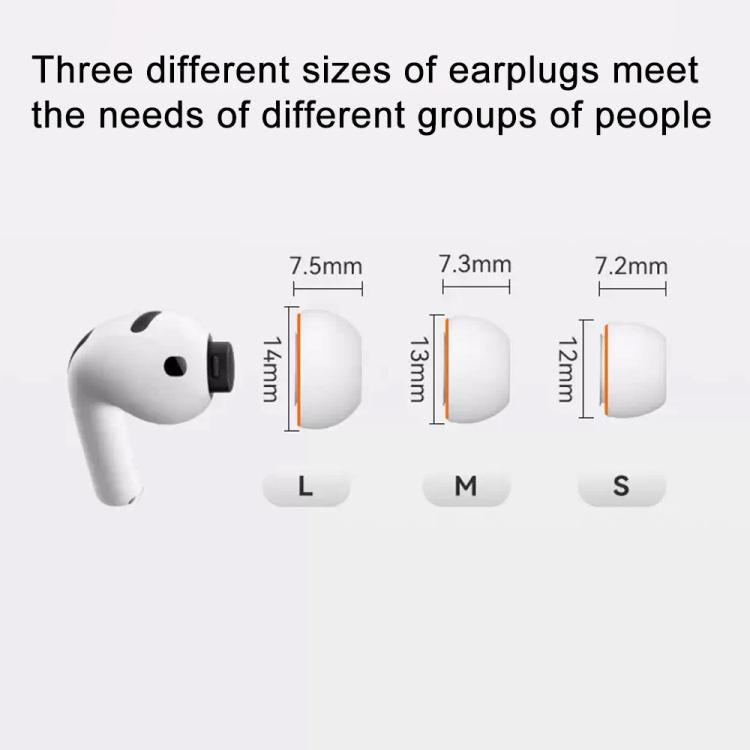 XDcase 3 Pairs Replacement Silicone Sponge Ear Tips, For AirPods Pro 3