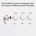 XDcase 3 Pairs Replacement Silicone Sponge Ear Tips, S/M/L Size, For AirPods Pro 3, 3 Pairs S/M/L Size
