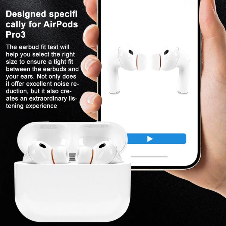 XDcase 3 Pairs Replacement Silicone Sponge Ear Tips, S/M/L Size, For AirPods Pro 3, 3 Pairs S/M/L Size