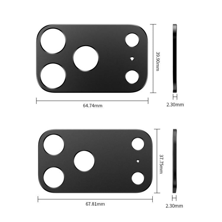 XDcase Metal Flat & Hollow Camera Lens Protector, For iPhone 17 Pro Max, For iPhone 17 Pro