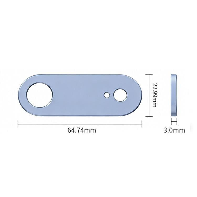 XDcase Metal Flat & Hollow Camera Lens Protector, For iPhone Air