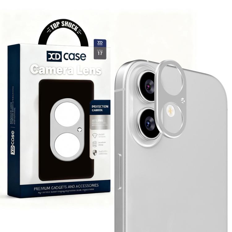 XDcase Metal Flat & Hollow Camera Lens Protector, For iPhone 17