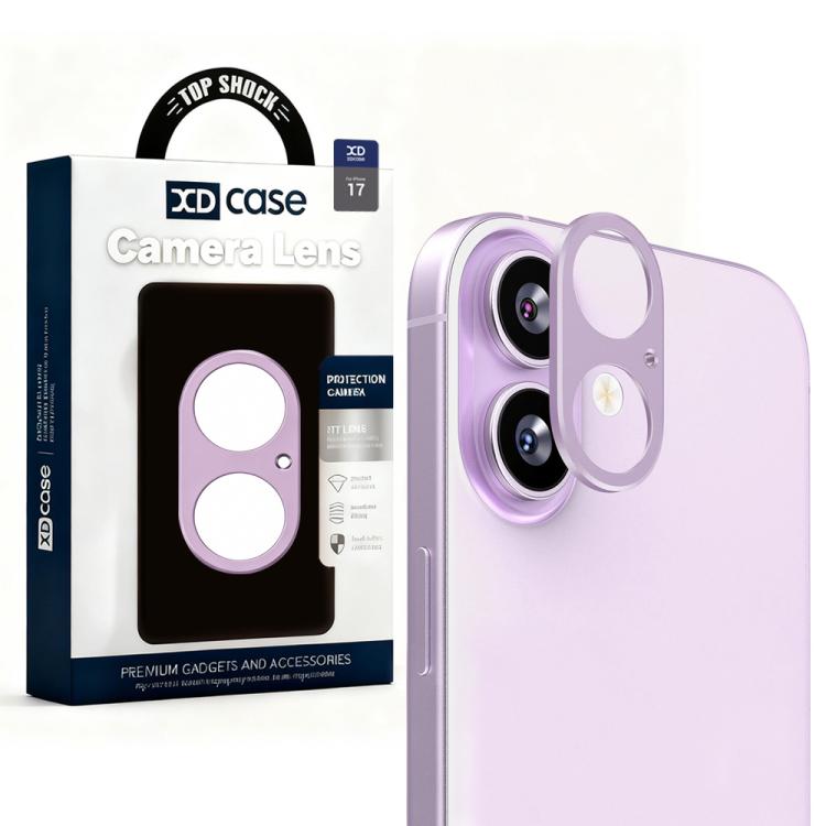 XDcase Metal Flat & Hollow Camera Lens Protector, For iPhone 17