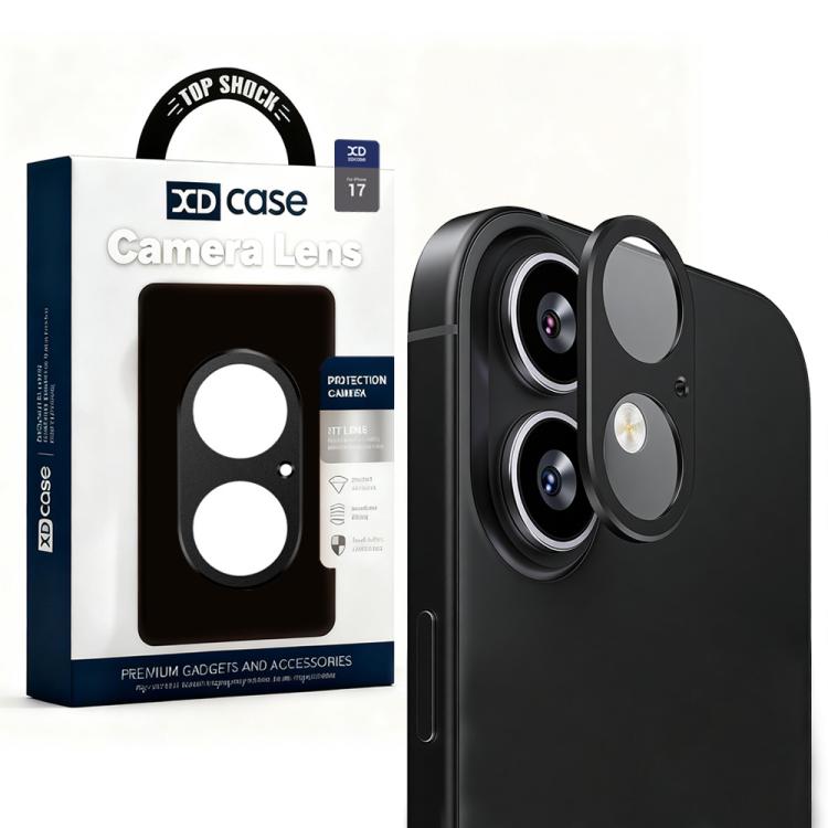 XDcase Metal Flat & Hollow Camera Lens Protector, For iPhone 17