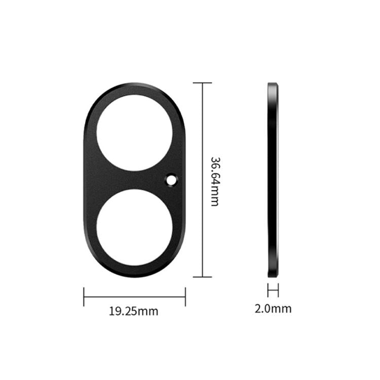 XDcase Metal Flat & Hollow Camera Lens Protector, For iPhone 17