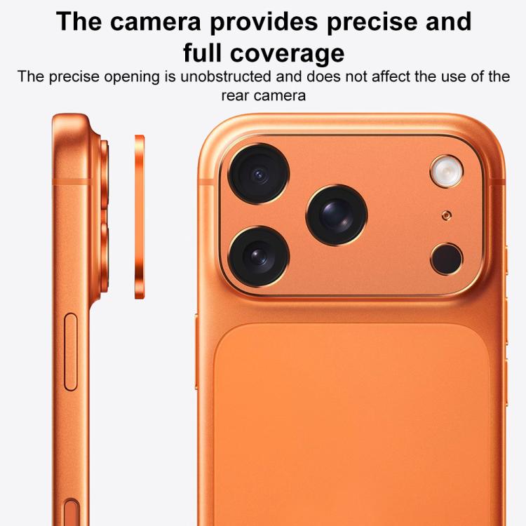 XDcase Metal Flat & Hollow Camera Lens Protector, For iPhone 17