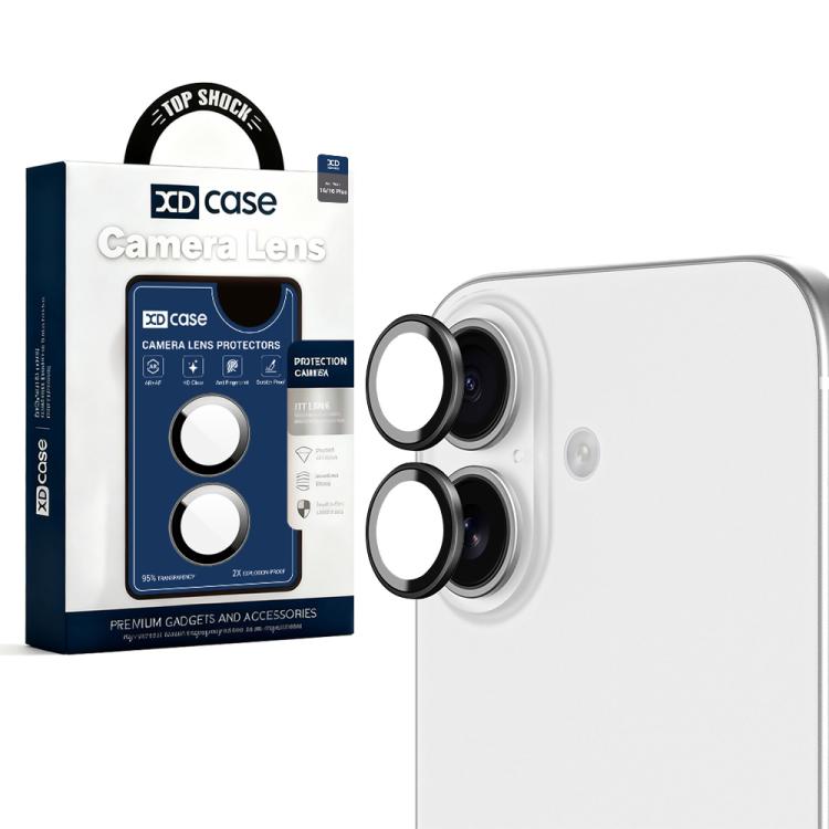 XDcase AF + AR Hawkeye Camera Lens Protector with Alignment Tool, For iPhone 16 / 16 Plus