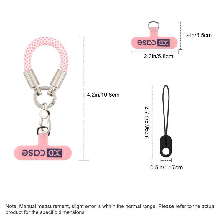 XDcase Anti-Lost Phone Wrist Lanyard with Metal Buckle & Gasket, Length: 10.6cm