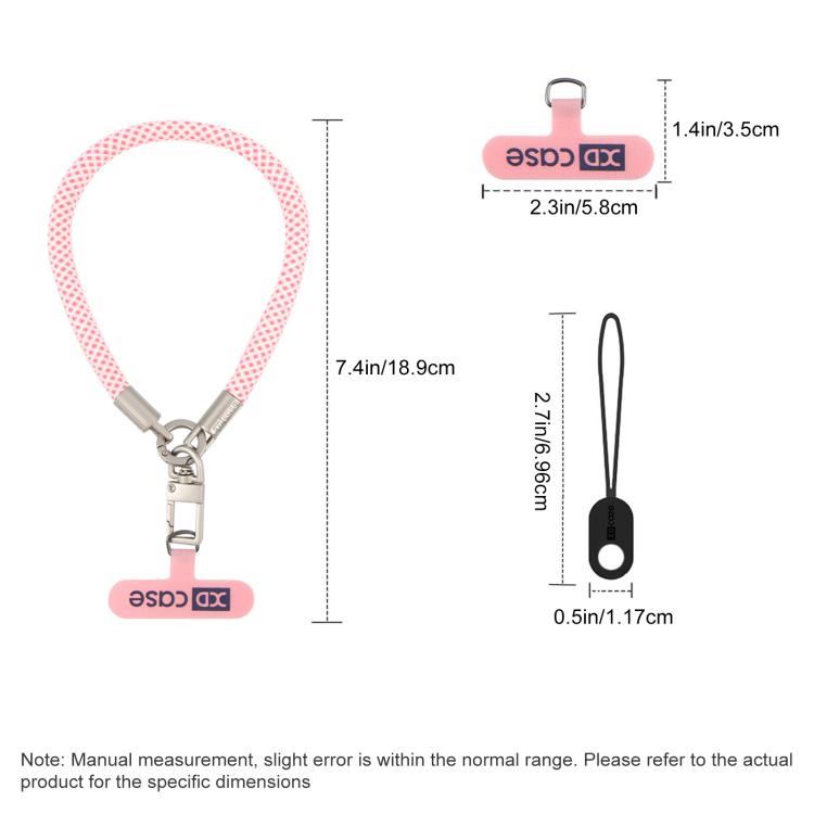 XDcase Anti-Lost Phone Wrist Lanyard with Metal Buckle & Gasket, Length: 18.9cm