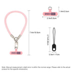 XDcase Anti-Lost Phone Wrist Lanyard with Metal Buckle & Gasket, Length: 18.9cm
