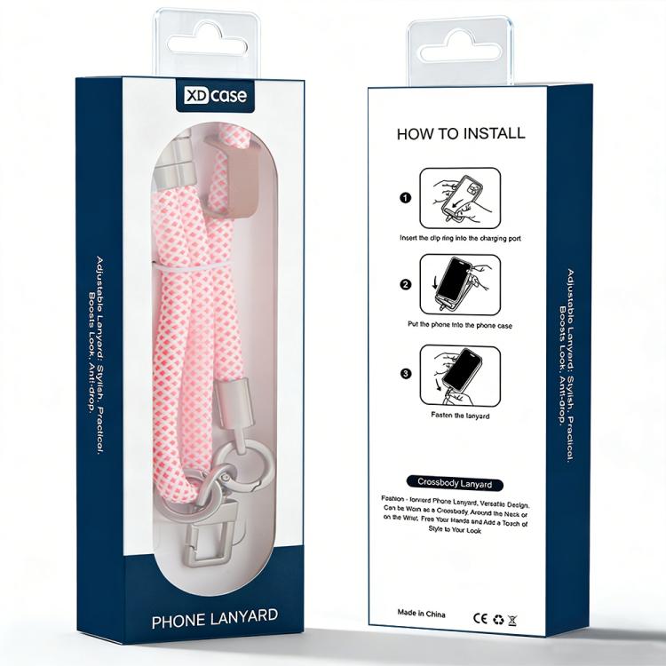 XDcase Anti-Lost Phone Lanyard with Metal Buckle & Gasket, Adjustable Length: 41-77cm