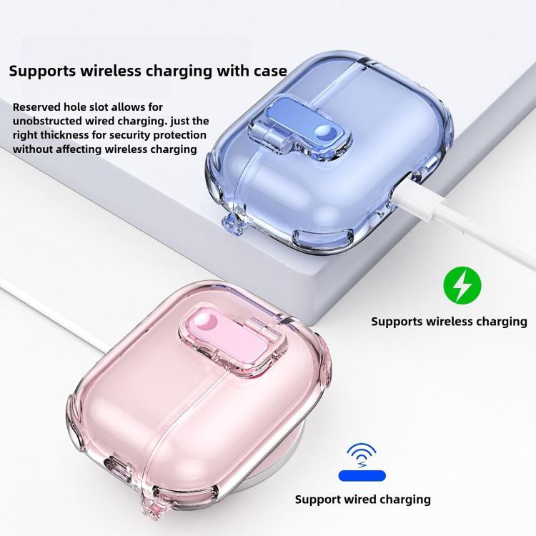 XDcase Transparent Silicone Automatic Pop-Up Earbud Case, For AirPods 5 / 4, For AirPods Pro 3, For AirPods Pro 2 / 1
