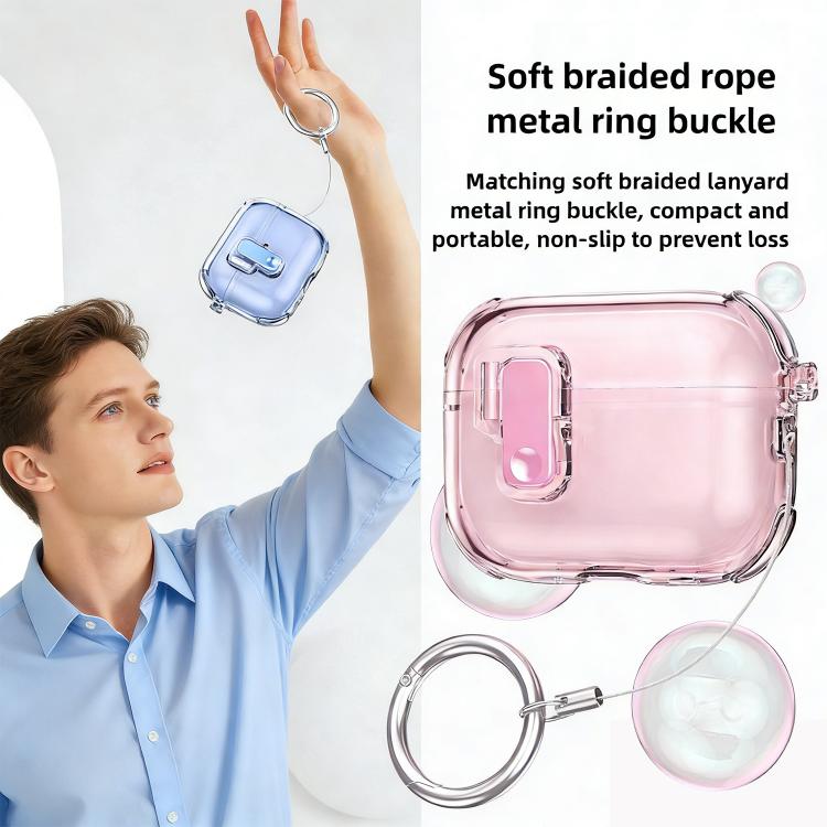 XDcase Transparent Silicone Automatic Pop-Up Earbud Case, For AirPods 5 / 4, For AirPods Pro 3, For AirPods Pro 2 / 1