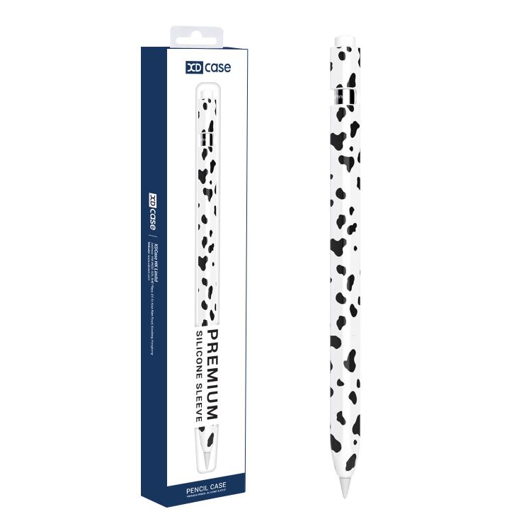 XDcase Cow Print Silicone Protective Stylus Pen Sleeve, For Apple Pencil Pro / 2, For Apple Pencil USB-C / 3