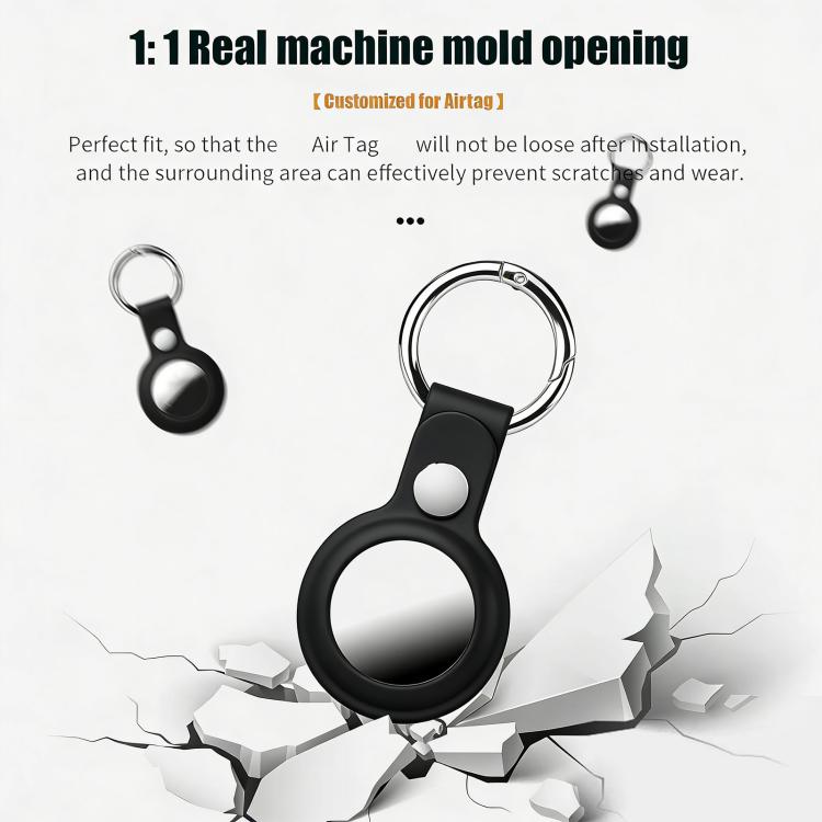 XDcase Vegan Leather Protective Case with Metal Ring, For AirTag