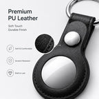 XDcase Vegan Leather Protective Case with Metal Ring, 1PC (Blue), 1PC (Brown), 1PC (Grey), 1PC (Black), 1PC (Red)
