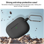 XDcase 2.5mm Thick Silicone Earbud Protective Case with Hook, For AirPods Pro 3, For AirPods 4, For AirPods Pro 2 / 1