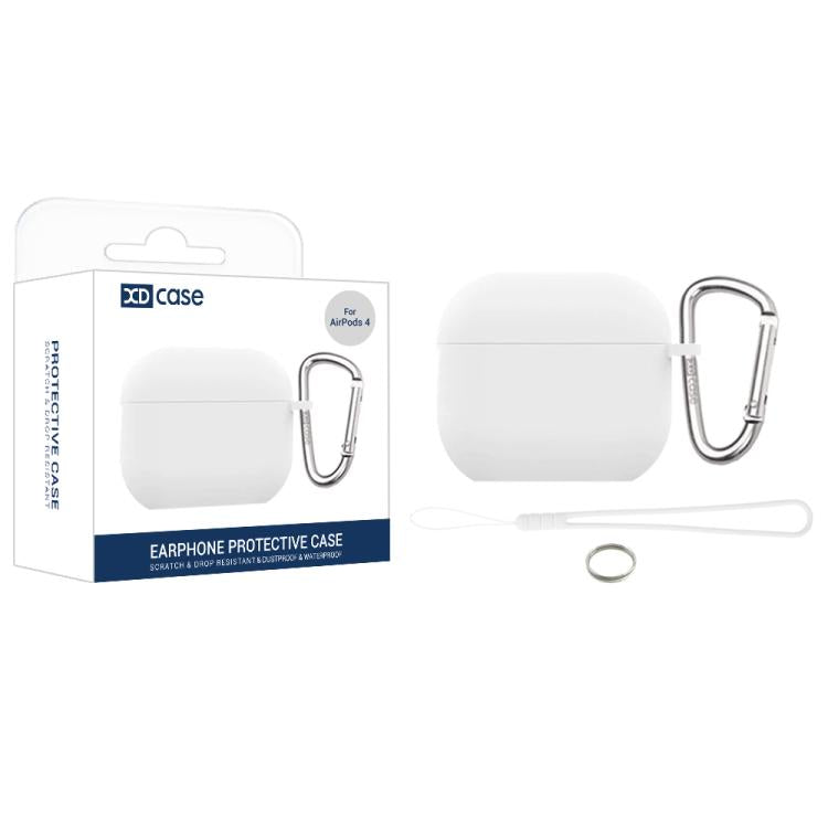 XDcase 2.5mm Thick Silicone Earbud Protective Case with Hook, For AirPods Pro 3, For AirPods 4, For AirPods Pro 2 / 1