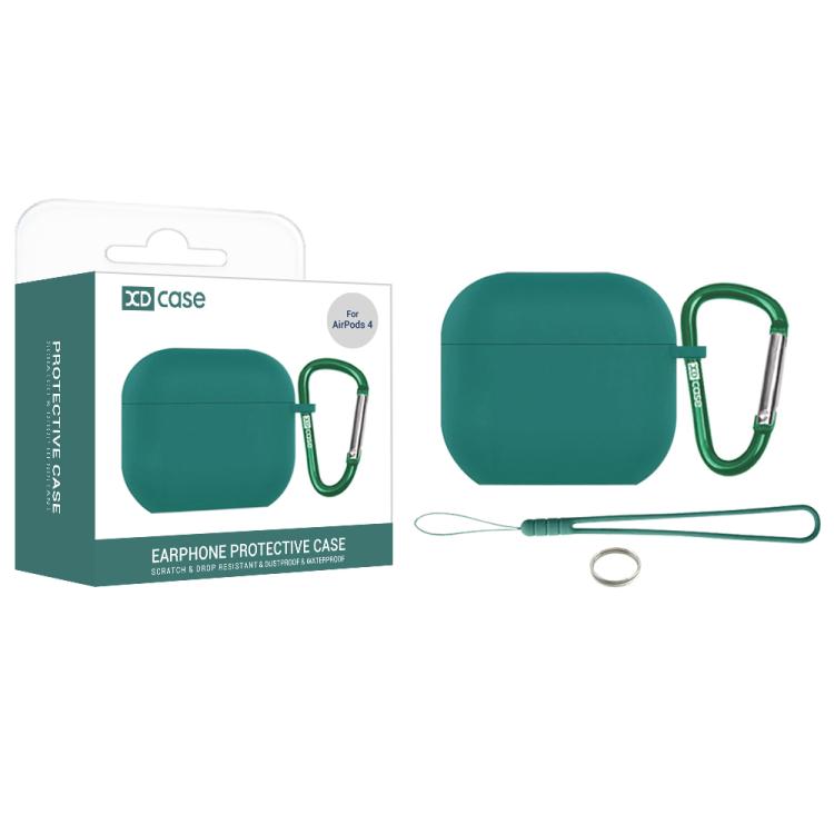 XDcase 2.5mm Thick Silicone Earbud Protective Case with Hook, For AirPods Pro 3, For AirPods 4, For AirPods Pro 2 / 1