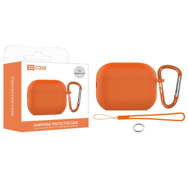 XDcase 2.5mm Thick Silicone Earbud Protective Case with Hook, For AirPods Pro 3, For AirPods 4, For AirPods Pro 2 / 1