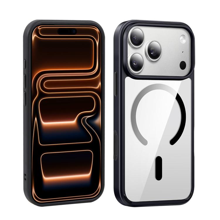 XDcase JINDUN Clear Cover Independent Metal Button Magnetic Phone Case, For iPhone 17 Pro Max, For iPhone 17 Pro