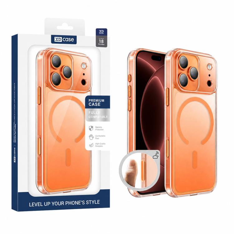 XDcase Frosted Transparent Magnetic Shockproof Phone Case, For iPhone 18 Pro, For iPhone 18 Pro Max, For iPhone 17 Pro Max, For iPhone 17 Pro, For iPhone 17
