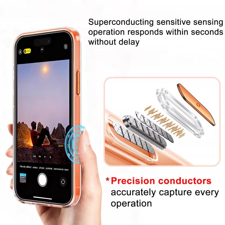 XDcase Frosted Transparent Magnetic Shockproof Phone Case, For iPhone 17 Pro Max, For iPhone 17 Pro, For iPhone 17