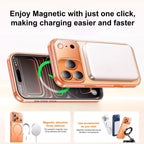 XDcase Frosted Transparent Magnetic Shockproof Phone Case, For iPhone 17 Pro Max, For iPhone 17 Pro, For iPhone 17