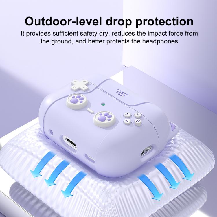 XDcase Retro Cat Cartoon Silicone Earbuds Case, For AirPods Pro 3, For AirPods 4, For AirPods Pro 2 / 1