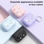 XDcase Retro Cat Cartoon Silicone Earbuds Case, For AirPods Pro 3, For AirPods 4, For AirPods Pro 2 / 1