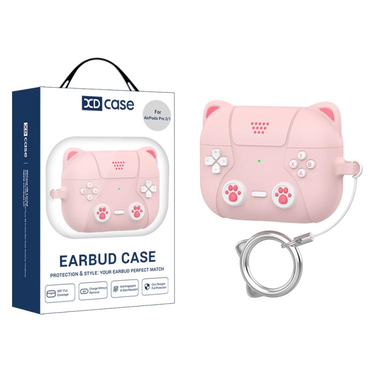 XDcase Retro Cat Cartoon Silicone Earbuds Case, For AirPods Pro 3, For AirPods 4, For AirPods Pro 2 / 1