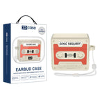 XDcase Retro Cassette Style Silicone Earbuds Case, For AirPods 5 / 4, For AirPods Pro 3, For AirPods Pro 2