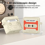 XDcase Retro Cassette Style Silicone Earbuds Case, For AirPods 5 / 4, For AirPods Pro 3, For AirPods Pro 2