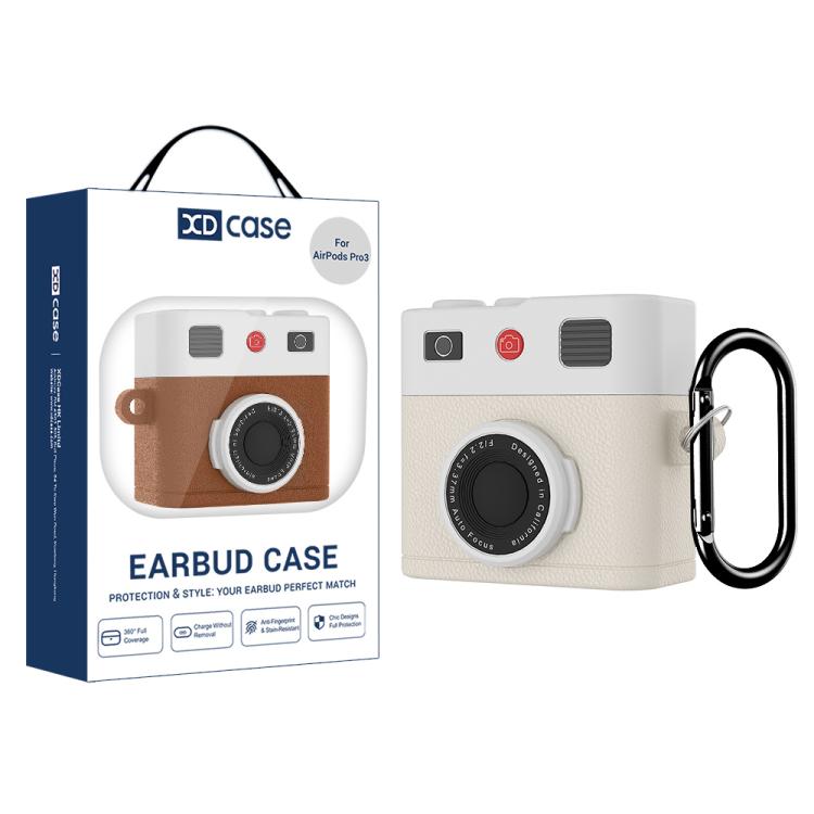 XDcase Retro Camera Style Silicone Earbuds Case, For AirPods Pro 3, For AirPods 4, For AirPods Pro 2