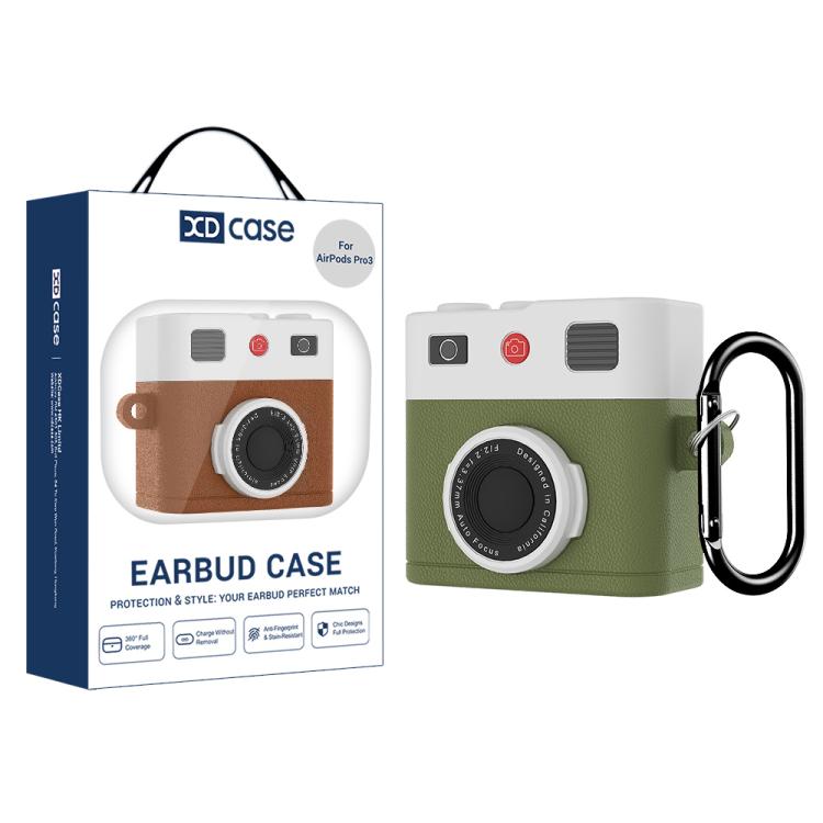 XDcase Retro Camera Style Silicone Earbuds Case, For AirPods Pro 3, For AirPods 4, For AirPods Pro 2