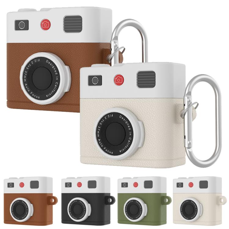 XDcase Retro Camera Style Silicone Earbuds Case, For AirPods Pro 3, For AirPods 4, For AirPods Pro 2