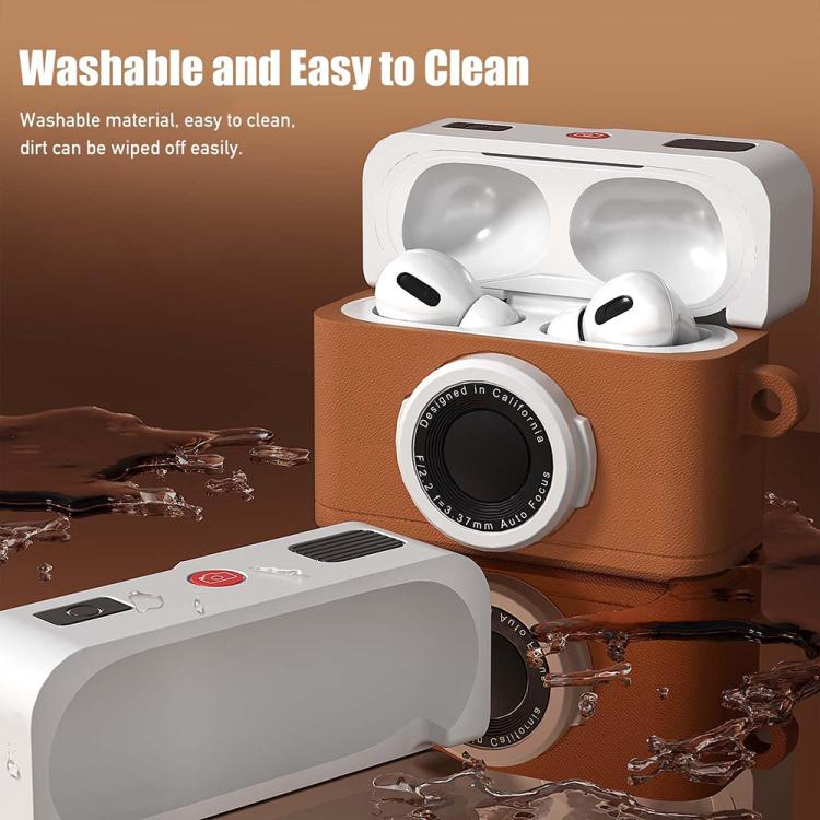 XDcase Retro Camera Style Silicone Earbuds Case, For AirPods 5 / 4, For AirPods Pro 3, For AirPods Pro 2