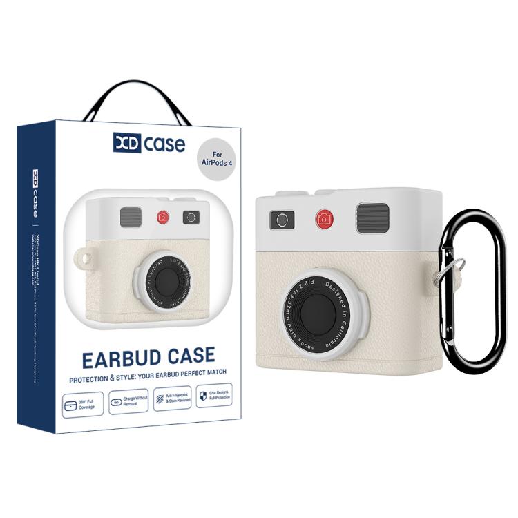 XDcase Retro Camera Style Silicone Earbuds Case, For AirPods Pro 3, For AirPods 4, For AirPods Pro 2