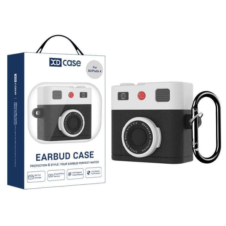 XDcase Retro Camera Style Silicone Earbuds Case, For AirPods Pro 3, For AirPods 4, For AirPods Pro 2
