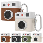 XDcase Retro Camera Style Silicone Earbuds Case, For AirPods 5 / 4, For AirPods Pro 3, For AirPods Pro 2