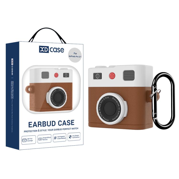 XDcase Retro Camera Style Silicone Earbuds Case, For AirPods Pro 3, For AirPods 4, For AirPods Pro 2
